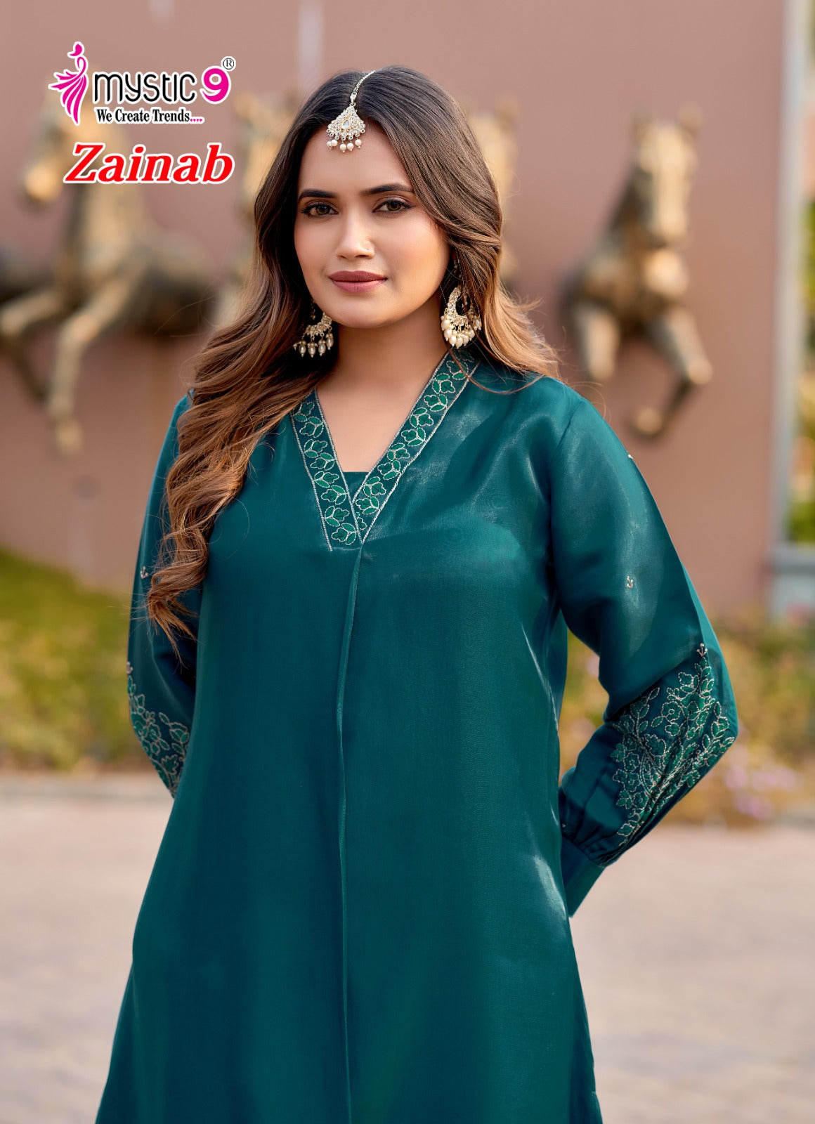 Zainab Vol 1 Mystic 9 Viscose Co Ord Set Exporter Ahmedabad