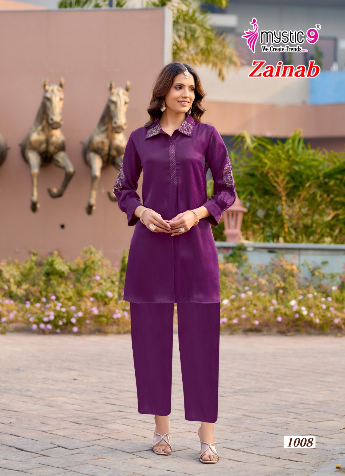 Zainab Vol 1 Mystic 9 Viscose Co Ord Set Exporter Ahmedabad