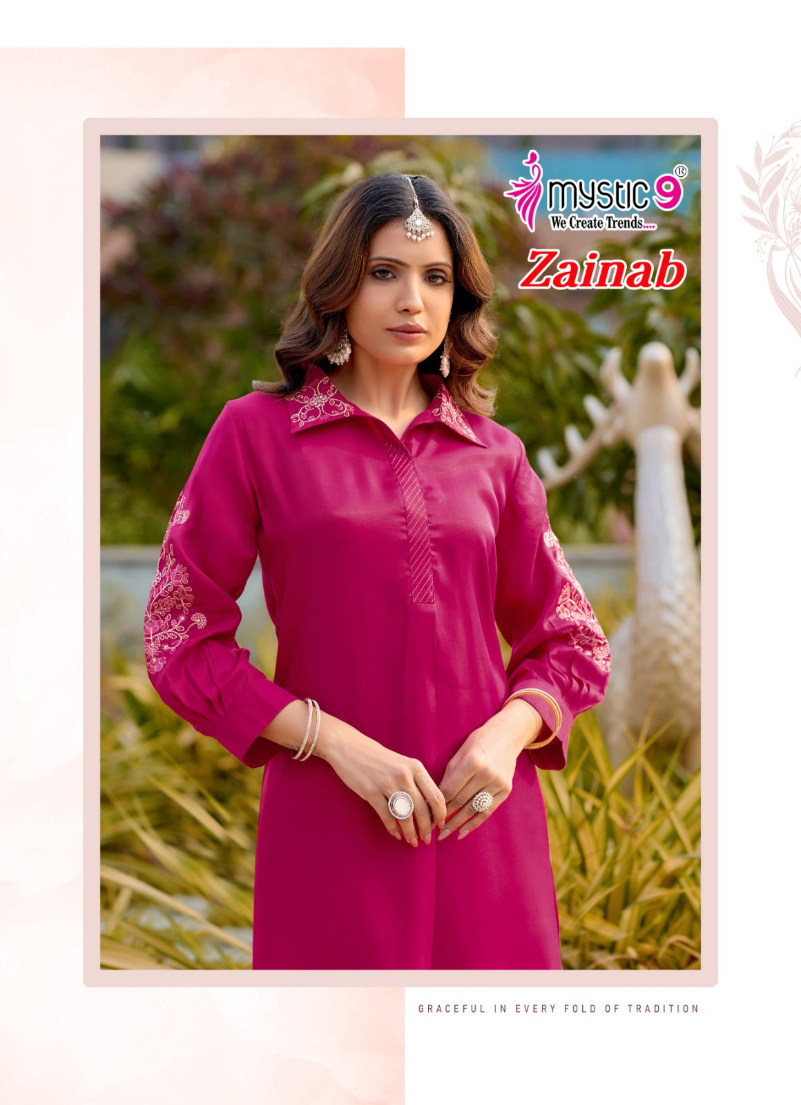 Zainab Vol 1 Mystic 9 Viscose Co Ord Set Exporter Ahmedabad