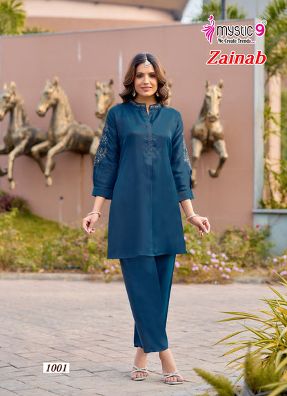 Zainab Vol 1 Mystic 9 Viscose Co Ord Set Exporter Ahmedabad