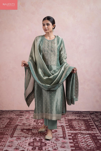Zainas Naariti Pure Silk Pant Style Suits Manufacturer Gujarat