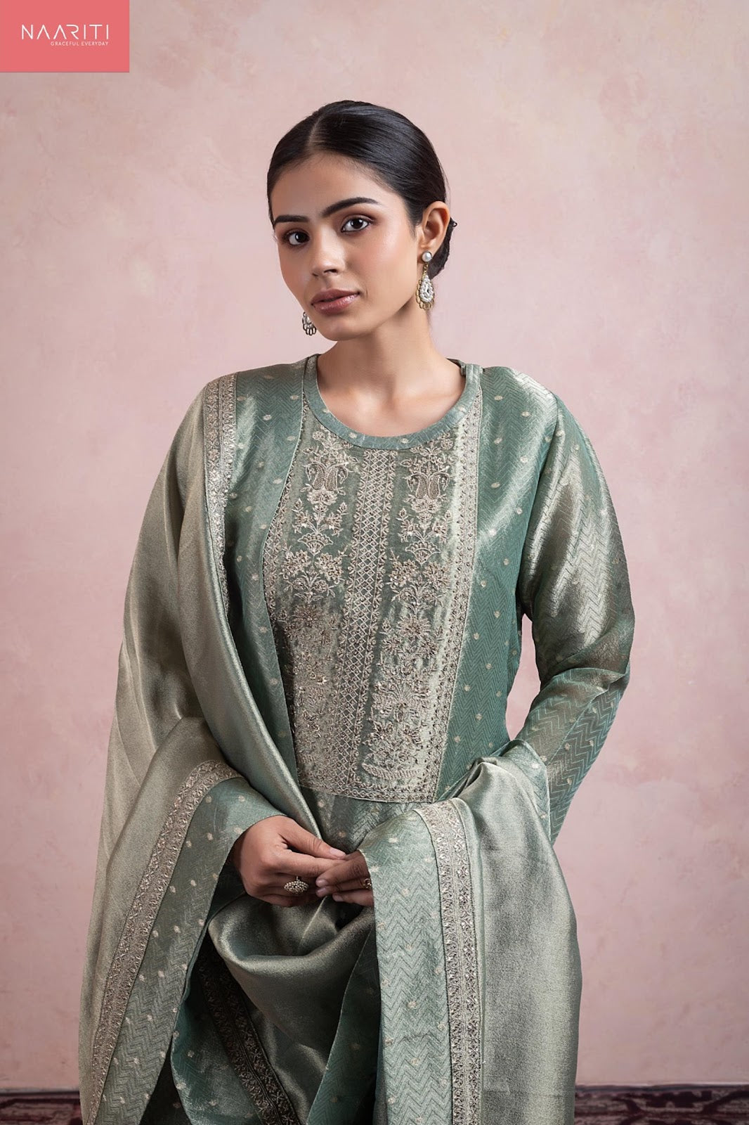 Zainas Naariti Pure Silk Pant Style Suits Manufacturer Gujarat