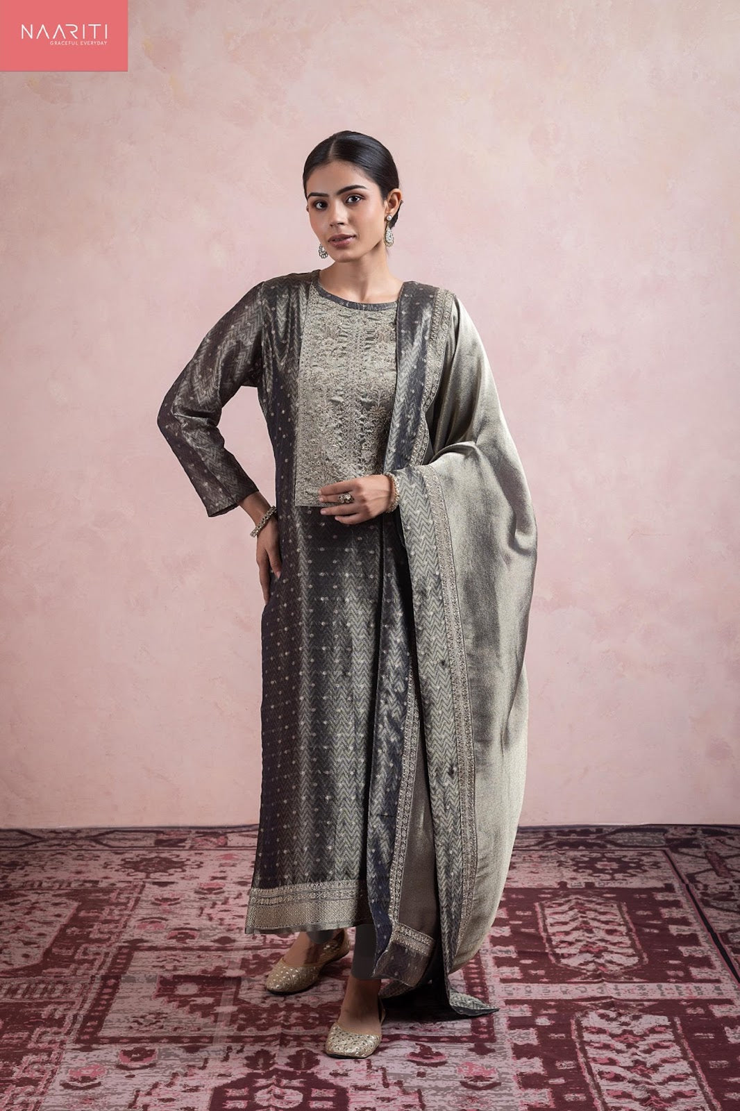 Zainas Naariti Pure Silk Pant Style Suits Manufacturer Gujarat