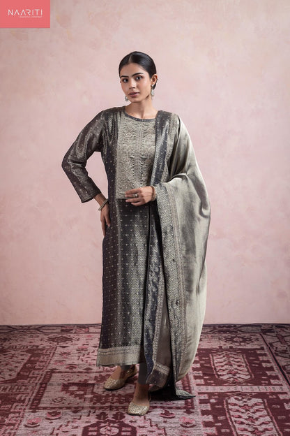 Zainas Naariti Pure Silk Pant Style Suits Manufacturer Gujarat