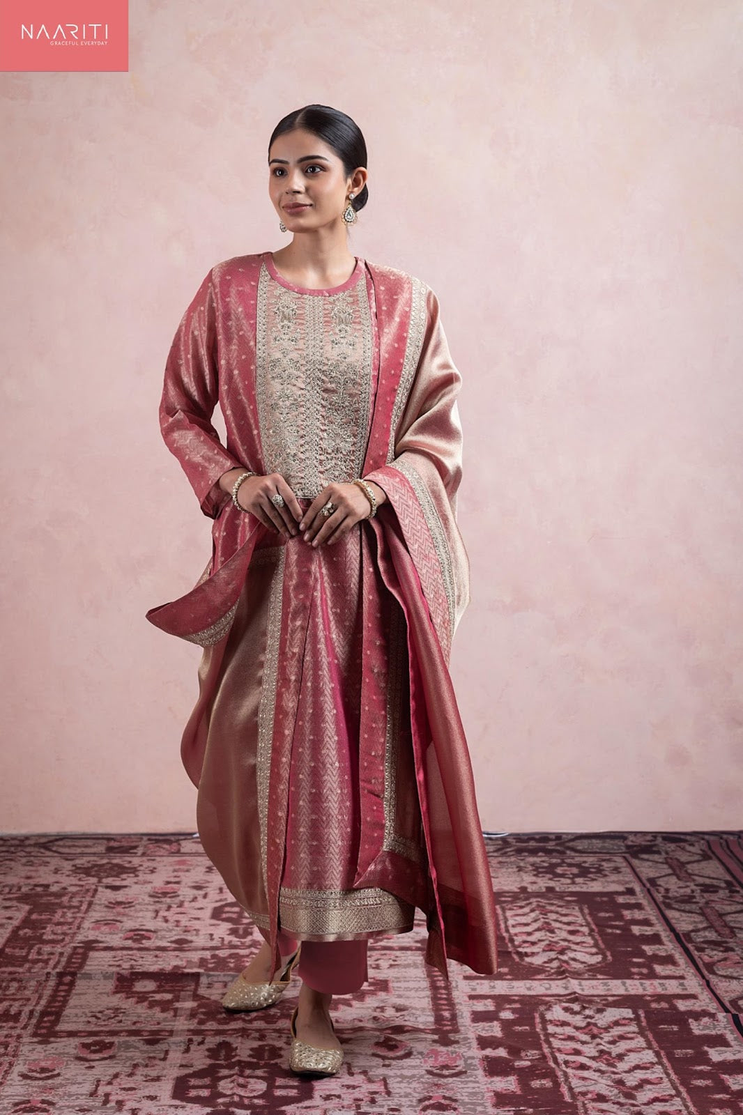 Zainas Naariti Pure Silk Pant Style Suits Manufacturer Gujarat