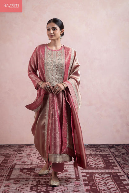Zainas Naariti Pure Silk Pant Style Suits Manufacturer Gujarat