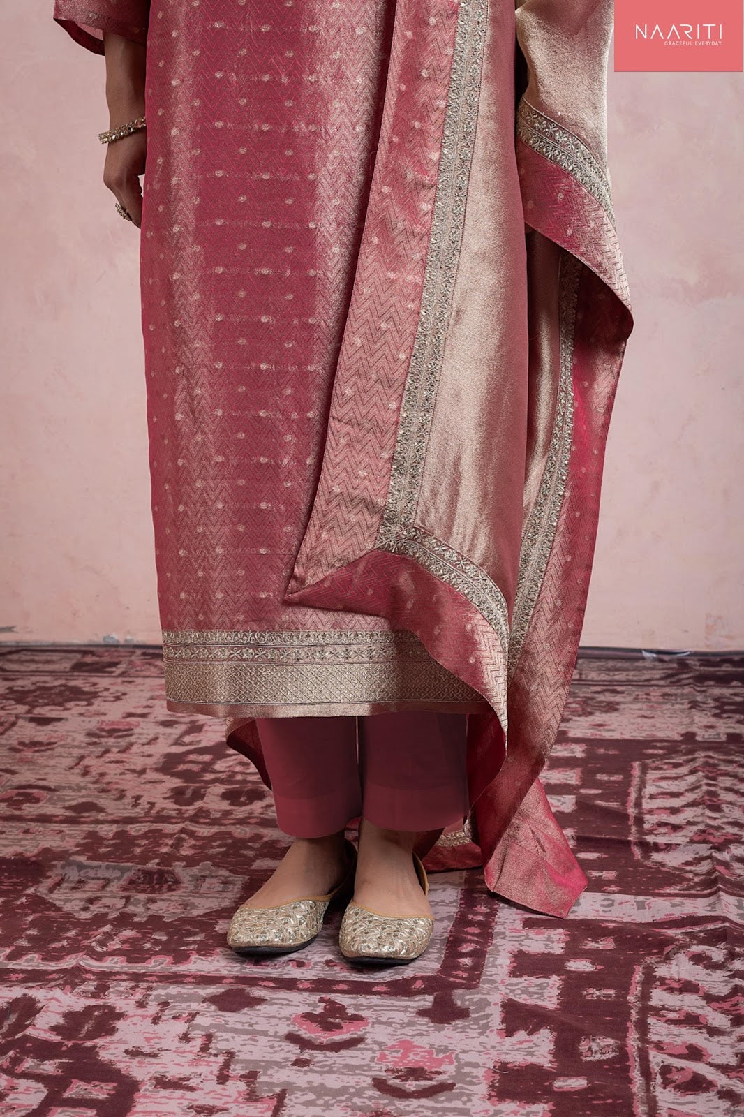 Zainas Naariti Pure Silk Pant Style Suits Manufacturer Gujarat
