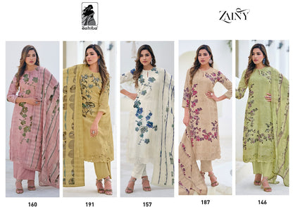 Zainy Sahiba Linen Pant Style Suits Wholesale