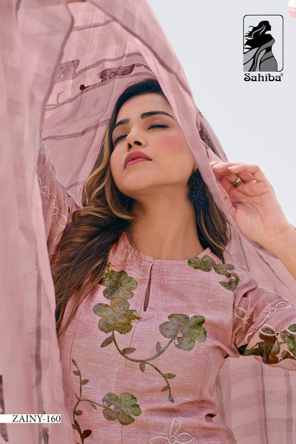 Zainy Sahiba Linen Pant Style Suits Wholesale