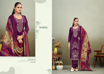 Zaira Vol 1 Radhika Fashion Azara Zam Cotton Karachi Salwar Suits Supplier Gujarat