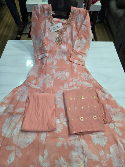 Zaira Series Dveeja Fashion Chanderi Readymade Anarkali Suits Wholesale Price