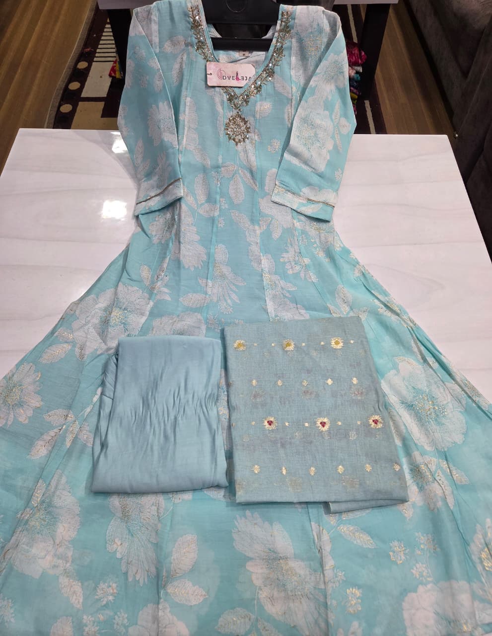 Zaira Series Dveeja Fashion Chanderi Readymade Anarkali Suits Wholesale Price