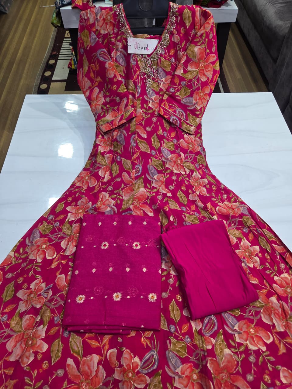 Zaira Series Dveeja Fashion Chanderi Readymade Anarkali Suits Wholesale Price
