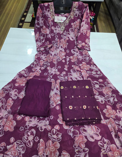 Zaira Series Dveeja Fashion Chanderi Readymade Anarkali Suits Wholesale Price