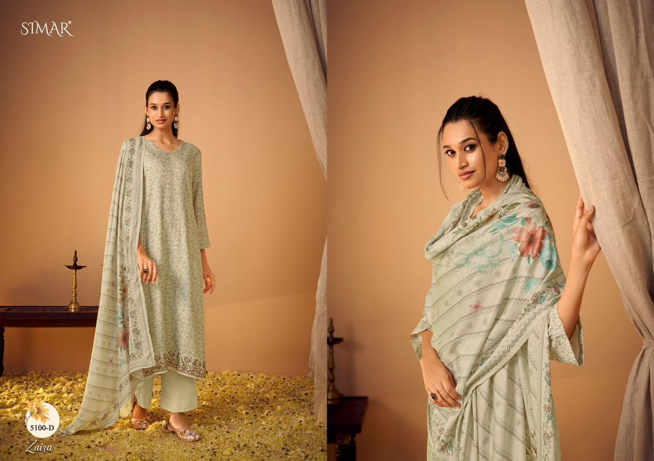 Zaira Simar Pashmina Suits Wholesaler India