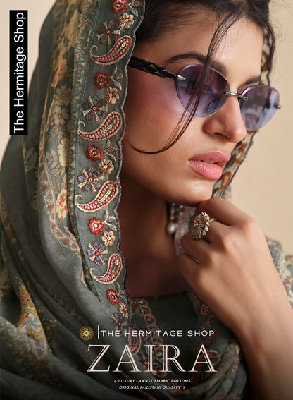 Zaira The Hermitage Shop Lawn Karachi Salwar Suits Manufacturer Gujarat