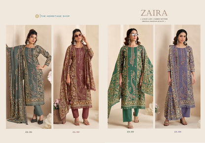 Zaira The Hermitage Shop Lawn Karachi Salwar Suits Manufacturer Gujarat