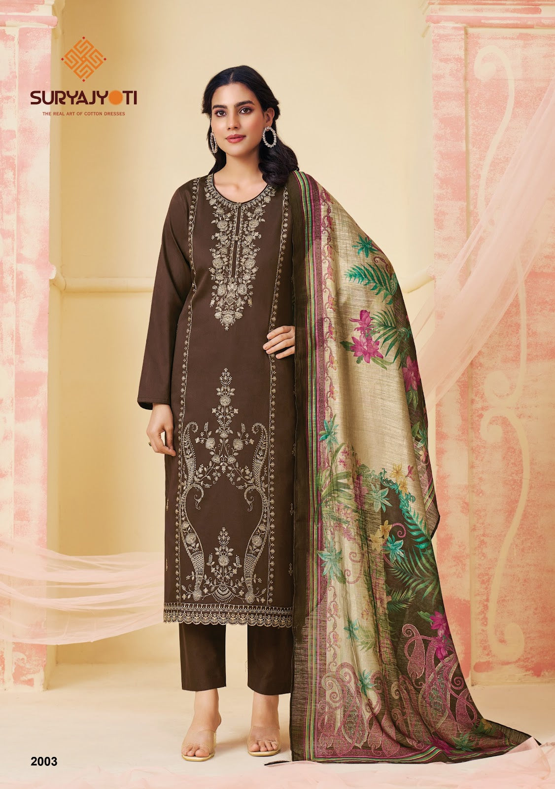 Zaira Vol 2 Suryajyoti Jaam Satin Pant Style Suits Wholesale Price