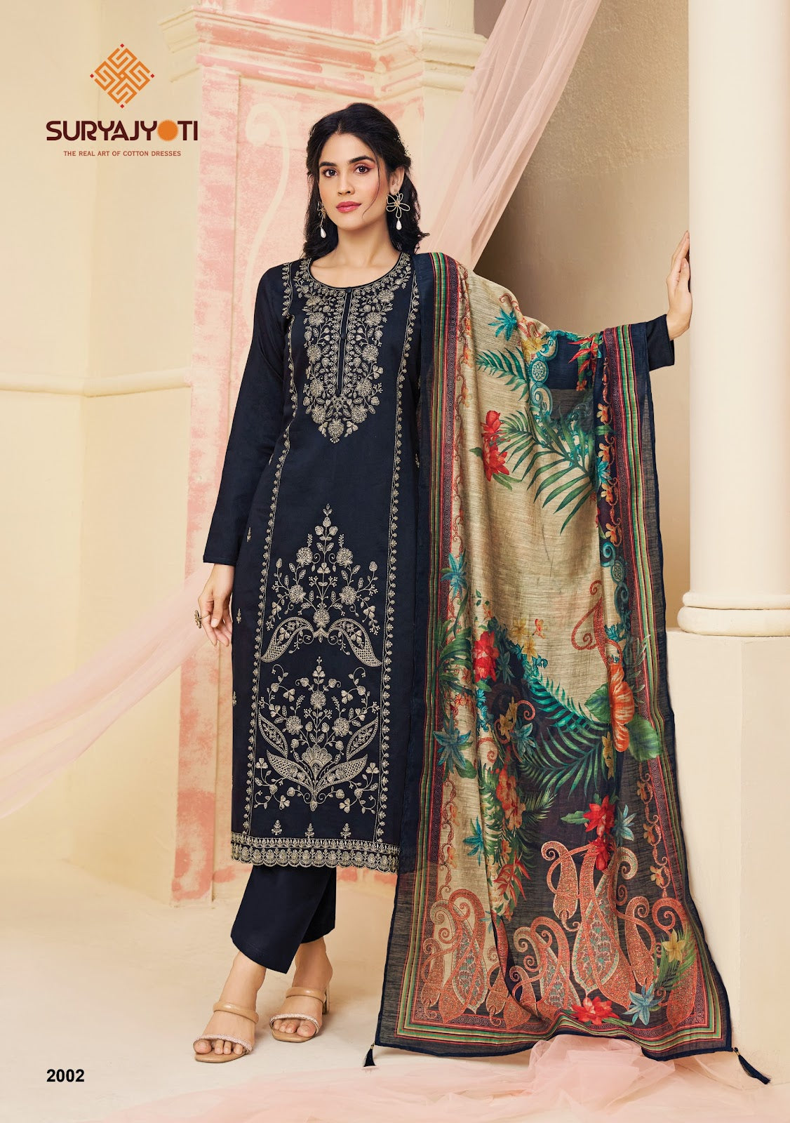 Zaira Vol 2 Suryajyoti Jaam Satin Pant Style Suits Wholesale Price