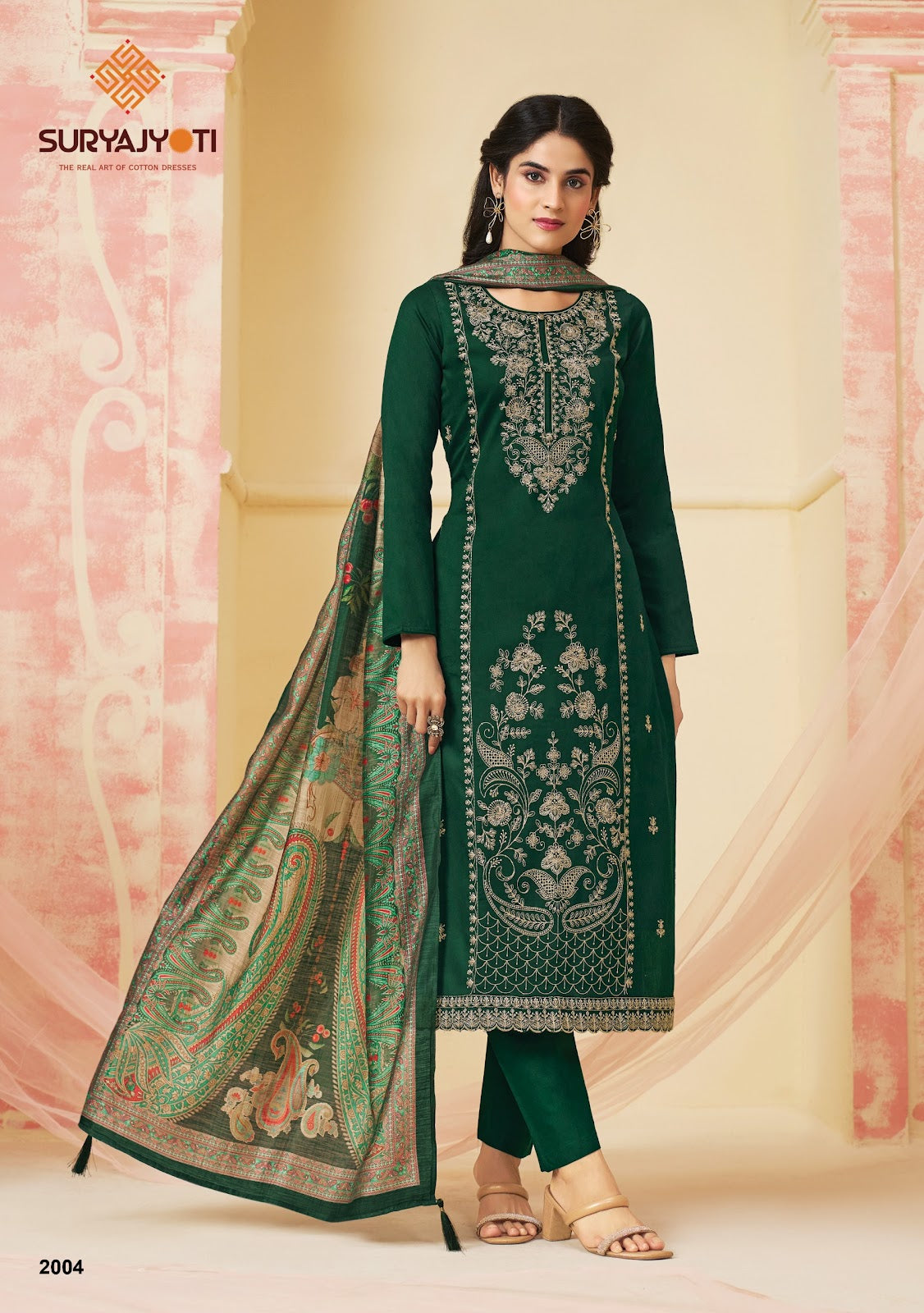 Zaira Vol 2 Suryajyoti Jaam Satin Pant Style Suits Wholesale Price