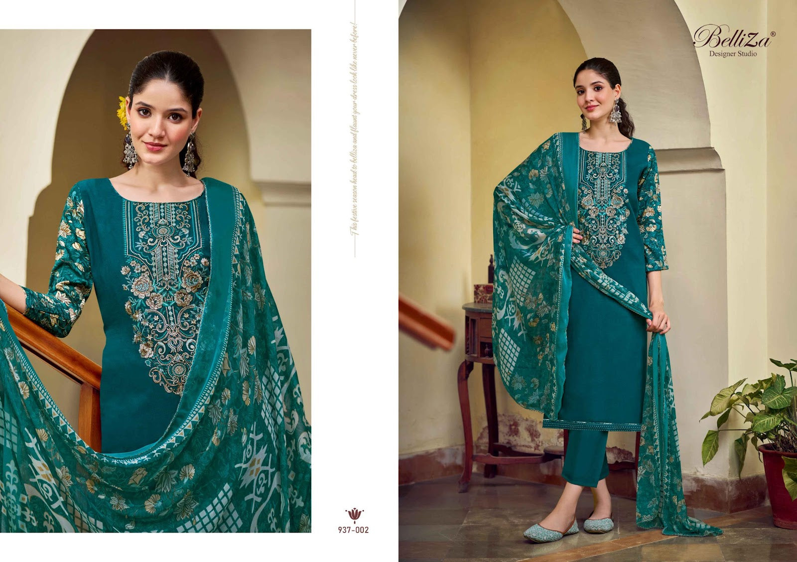 Zaisha Belliza Designer Studio Viscose Rayon Karachi Salwar Suits Exporter India