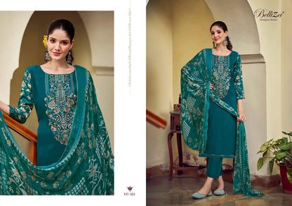 Zaisha Belliza Designer Studio Viscose Rayon Karachi Salwar Suits Exporter India