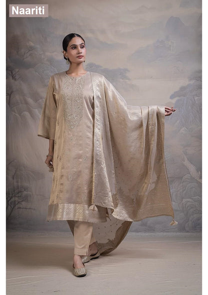 Zalata 2856 Naariti Tissue Silk Pant Style Suits Exporter Ahmedabad