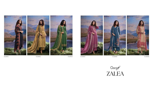 Zalea Ganga Pashmina Plazzo Style Suits Wholesale Price