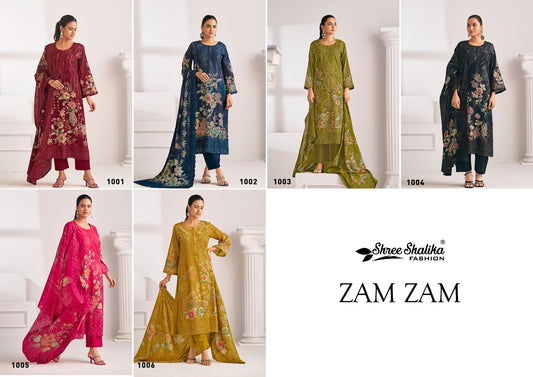 Zam Zam Shree Shalika Fashion Pant Style Suits Manufacturer Ahmedabad