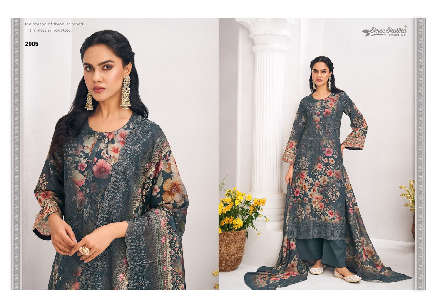 Zam Zam Vol 2 Shree Shalika Fashion Cotton Lawn Pant Style Suits Wholesale