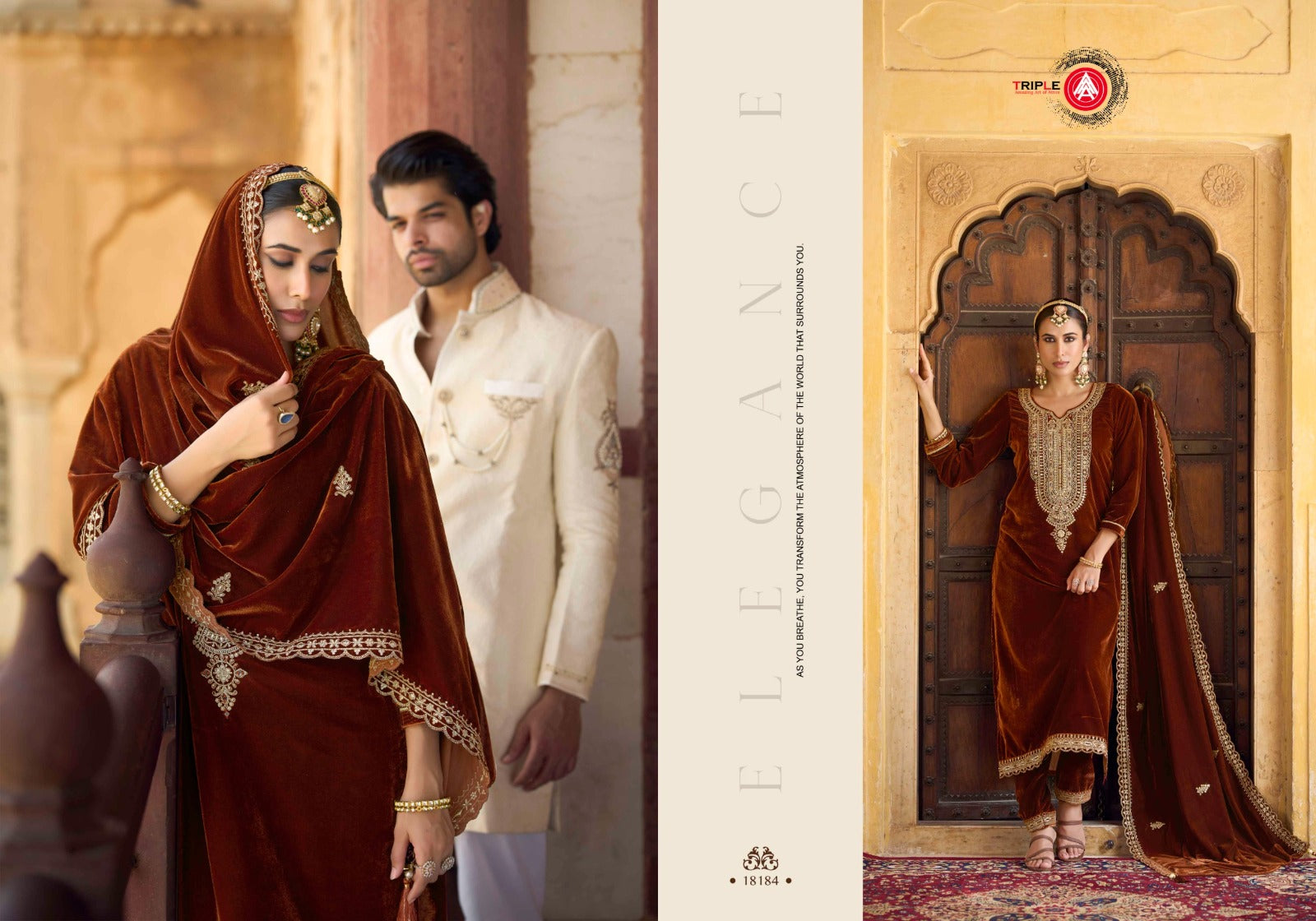 Zanaar Triple Aaa Viscose Velvet Suits Wholesaler India