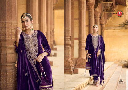 Zanaar Triple Aaa Viscose Velvet Suits Wholesaler India