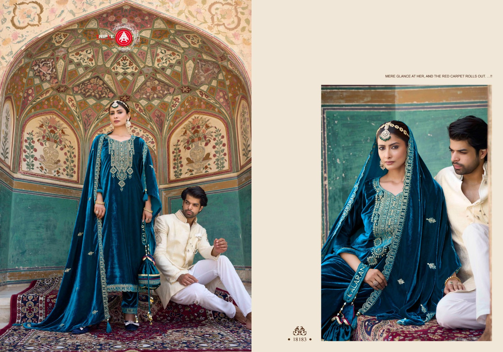 Zanaar Triple Aaa Viscose Velvet Suits Wholesaler India