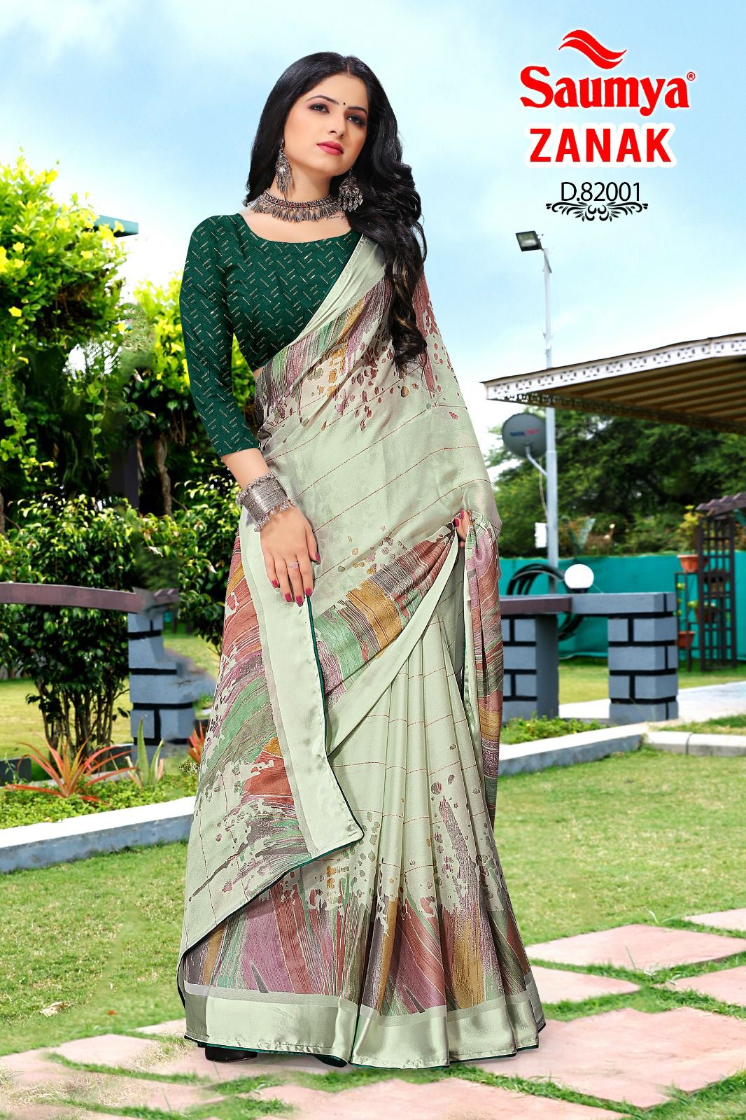 Zanak Saumya J Crape Sarees