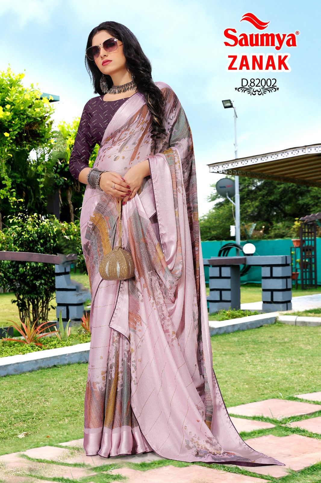 Zanak Saumya J Crape Sarees