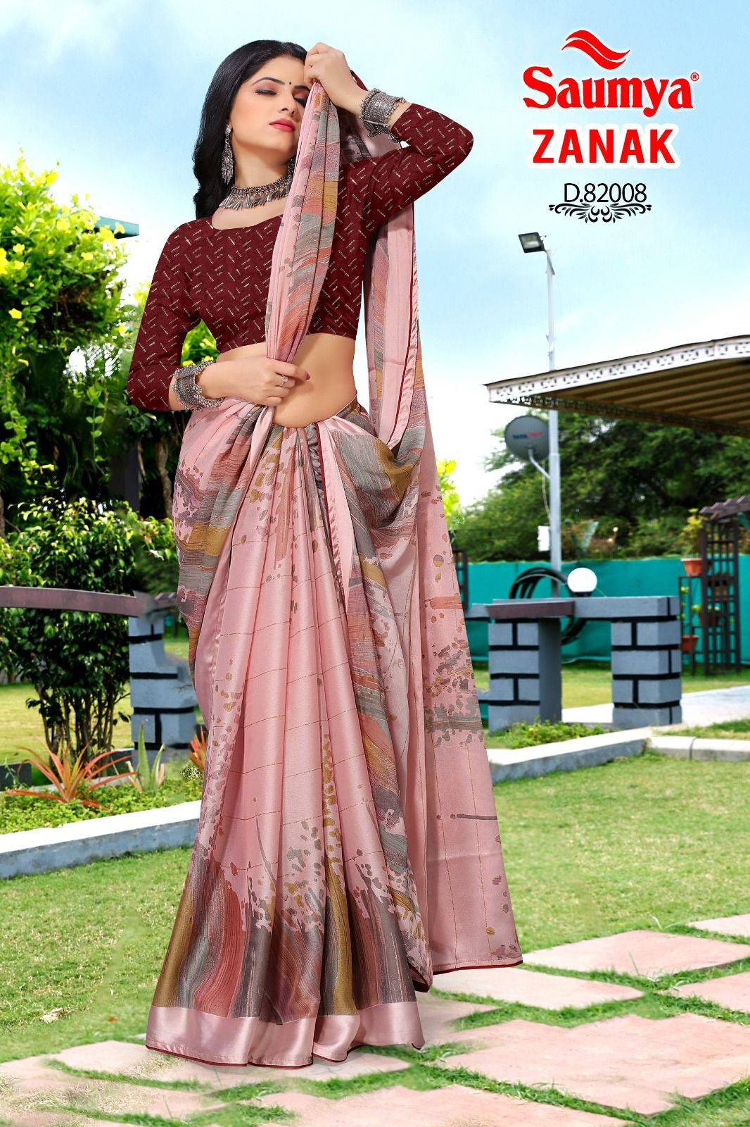 Zanak Saumya J Crape Sarees