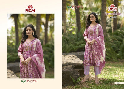 Zannat Naira Vol 7 Kanya Kcm Capsule Readymade Pant Style Suits Wholesaler Gujarat