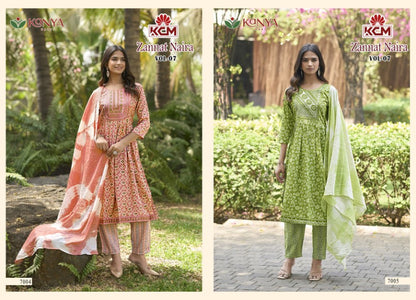 Zannat Naira Vol 7 Kanya Kcm Capsule Readymade Pant Style Suits Wholesaler Gujarat