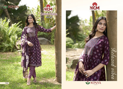 Zannat Naira Vol 7 Kanya Kcm Capsule Readymade Pant Style Suits Wholesaler Gujarat