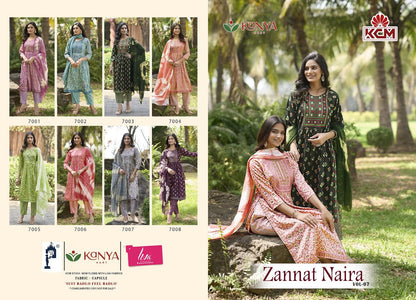 Zannat Naira Vol 7 Kcm Capsule Readymade Pant Style Suits Exporter