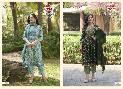 Zannat Naira Vol 7 Kcm Capsule Readymade Pant Style Suits Exporter
