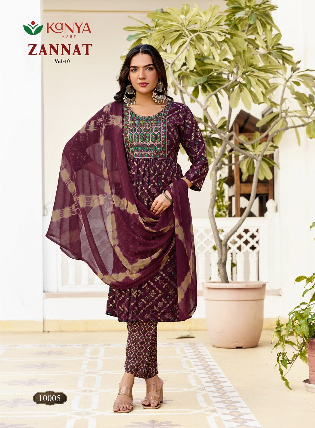 Zannat Vol 10 Kanya Kart Capsule Readymade Anarkali Suits Manufacturer