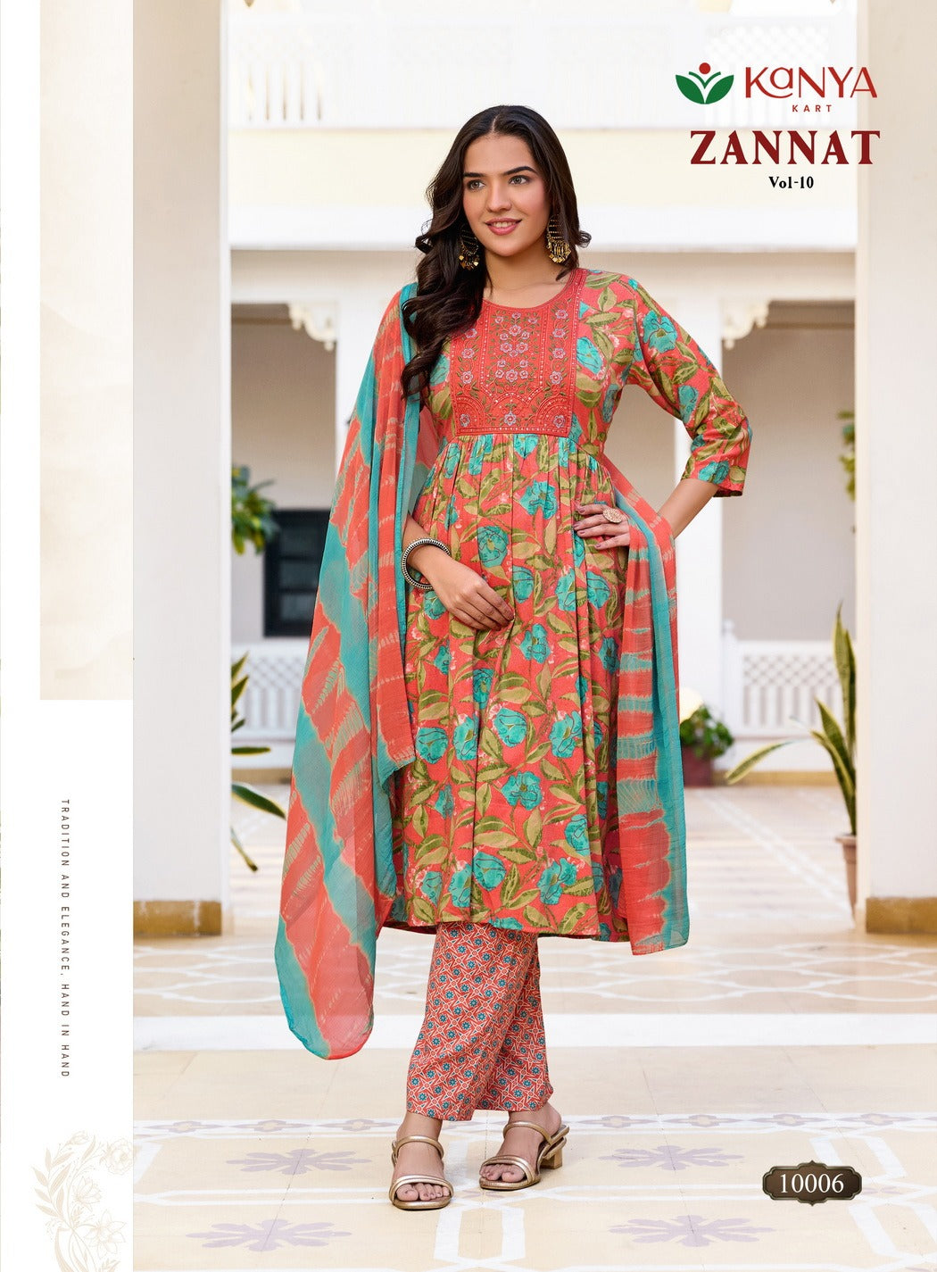 Zannat Vol 10 Kanya Kart Capsule Readymade Anarkali Suits Manufacturer