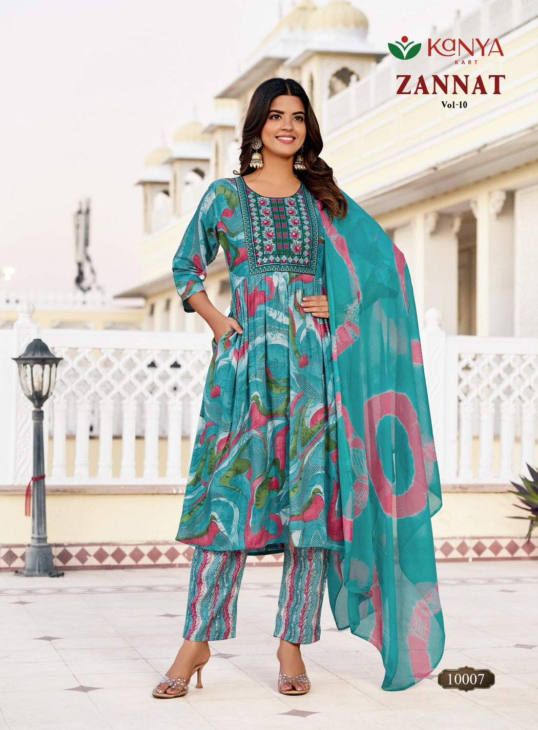 Zannat Vol 10 Kanya Kart Capsule Readymade Anarkali Suits Manufacturer