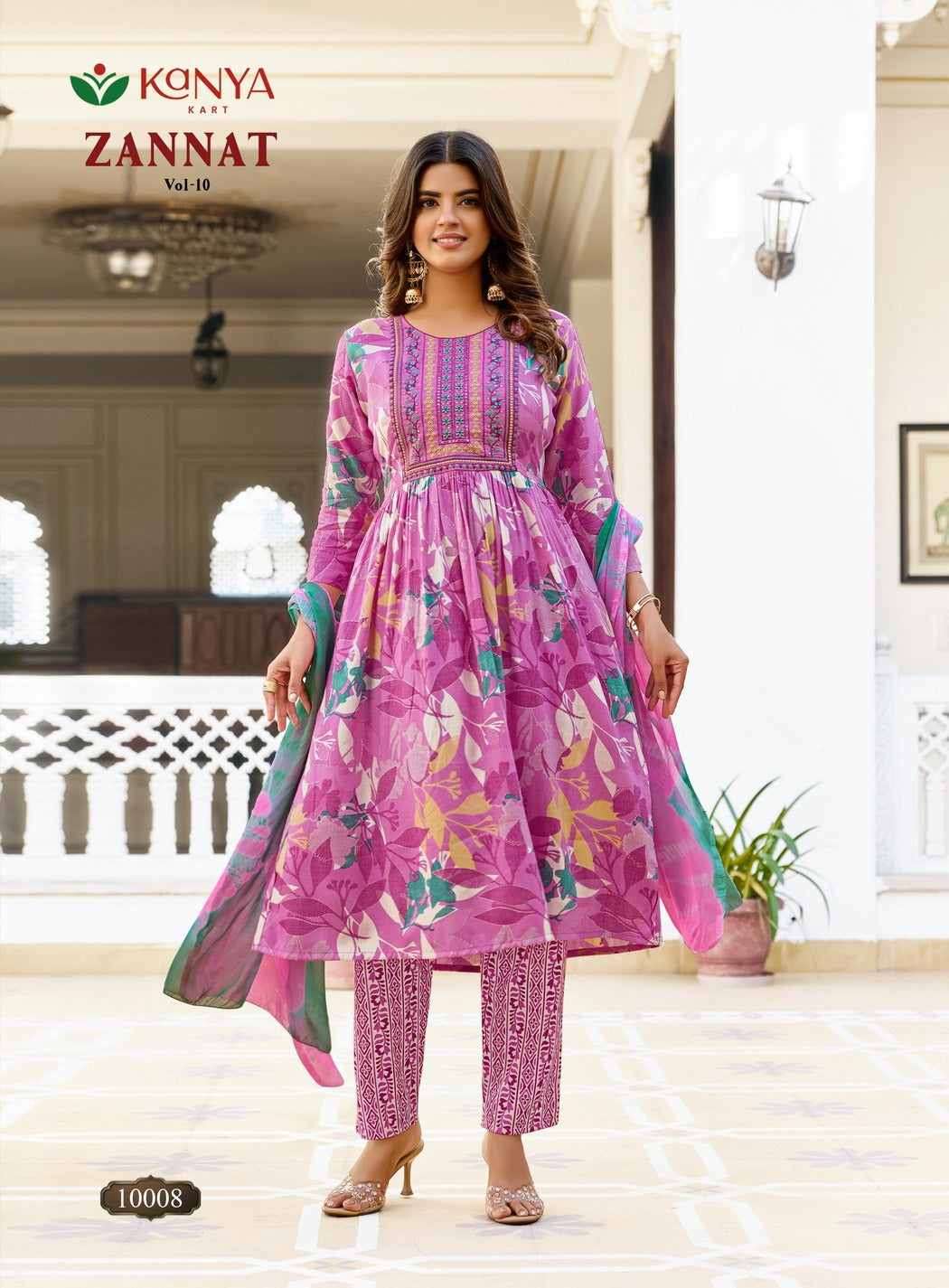 Zannat Vol 10 Kanya Kart Capsule Readymade Anarkali Suits Manufacturer