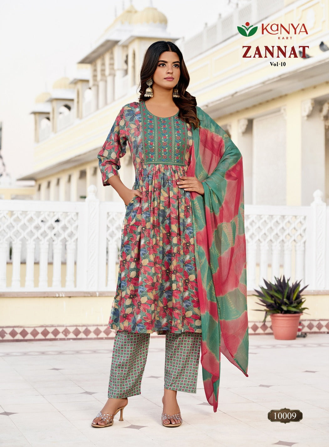 Zannat Vol 10 Kanya Kart Capsule Readymade Anarkali Suits Manufacturer