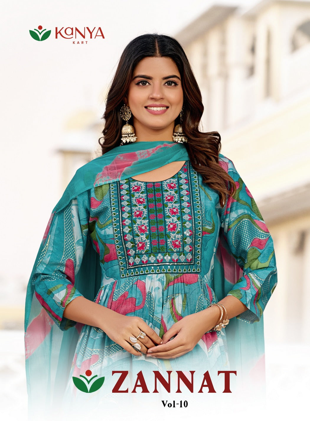 Zannat Vol 10 Kanya Kart Capsule Readymade Anarkali Suits Manufacturer