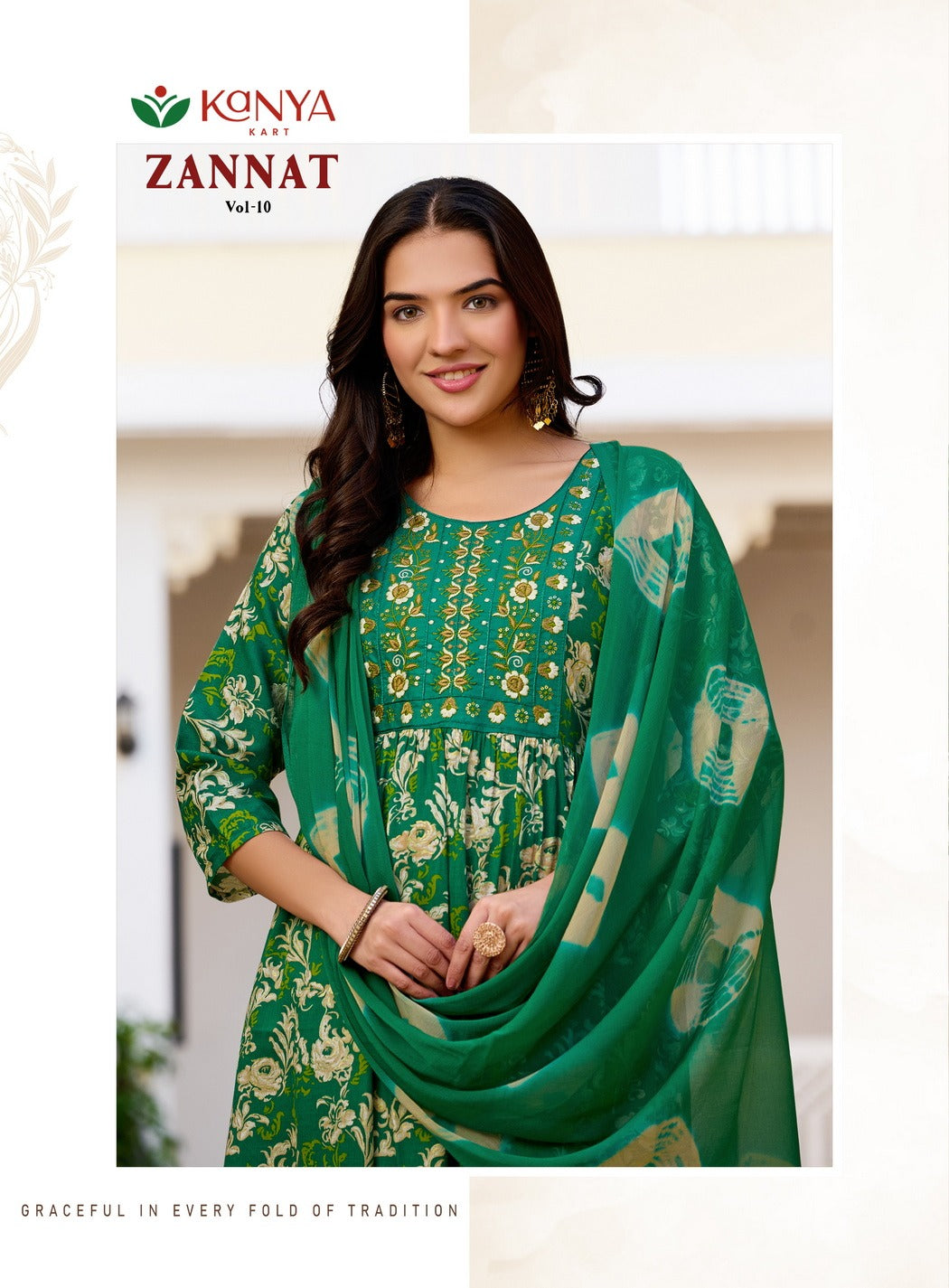 Zannat Vol 10 Kanya Kart Capsule Readymade Anarkali Suits Manufacturer