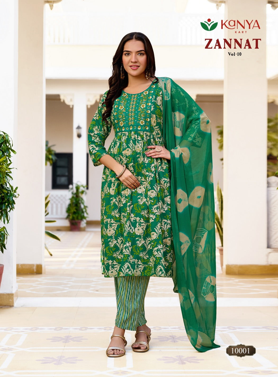 Zannat Vol 10 Kanya Kart Capsule Readymade Anarkali Suits Manufacturer