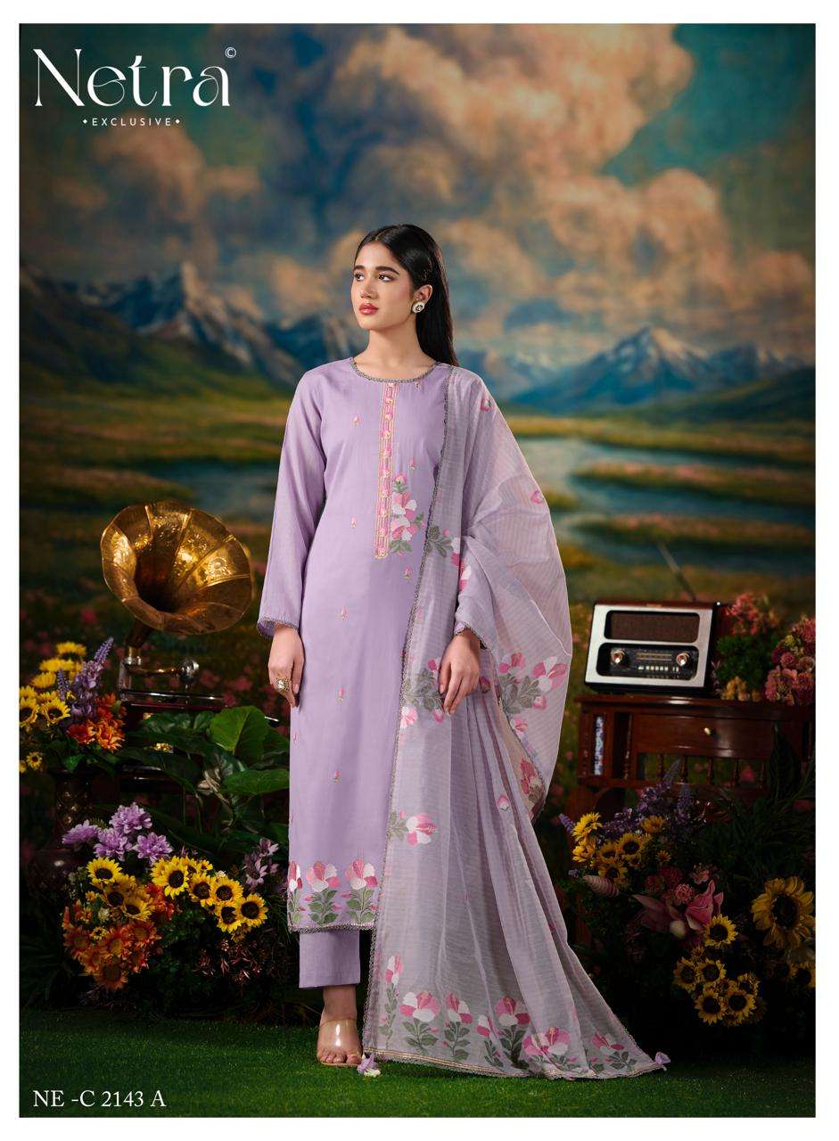 Zanya Netra Banarasi Pant Style Suits Exporter Ahmedabad